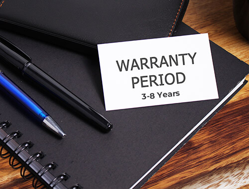 3 8 years warranty policy